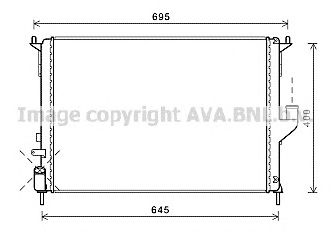 AVA QUALITY COOLING rt2477 -  Радиатор, охлаждение двигателя